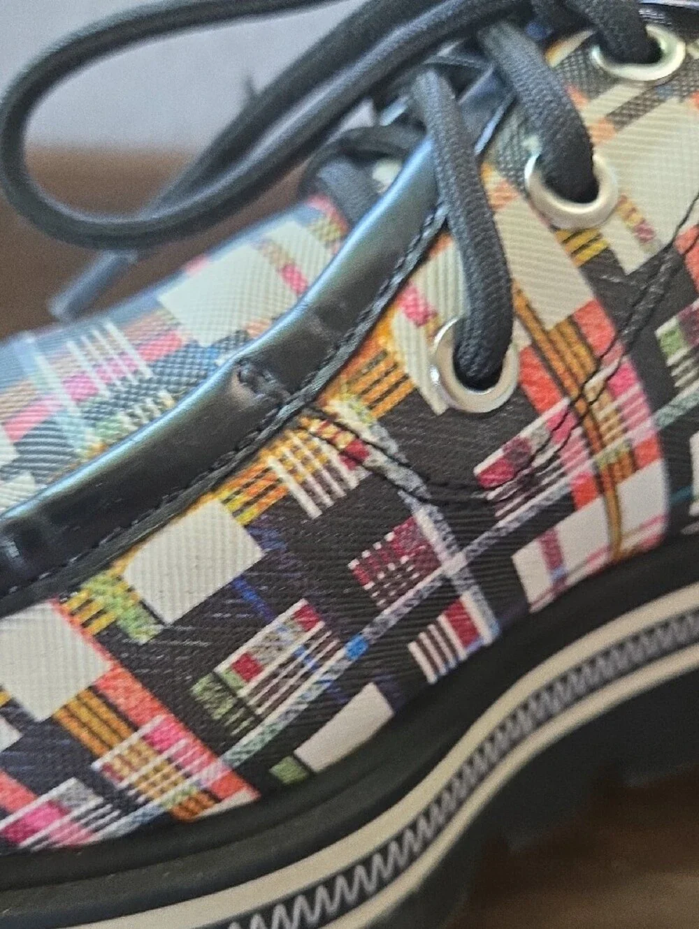 Circus By Sam Edelman Plaid Platform Shoes, Size 8.5